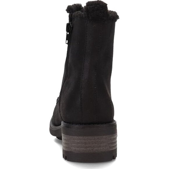 LifeStride Women's Kunis Cozy Winter Combat Snow Boots Lace-up Black Size 6.5 - Picture 4 of 7